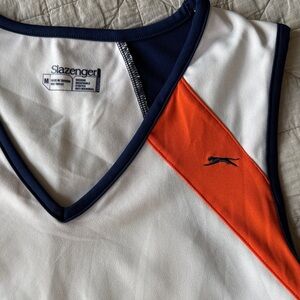 Slazenger Navy and Orange Athletic Tank